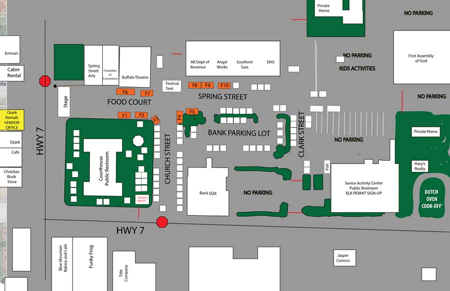 Festival Map Buffalo River Elk Festival